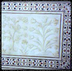 Taj Mahal Floral Patterns